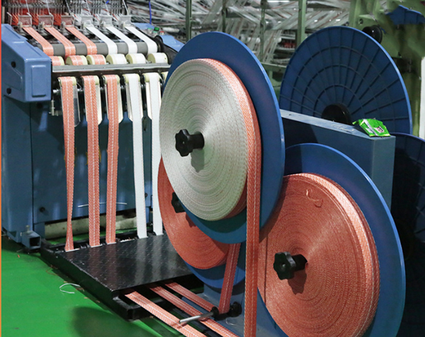 China Narrow Fabric pp big bag belt weaving loom machine factory